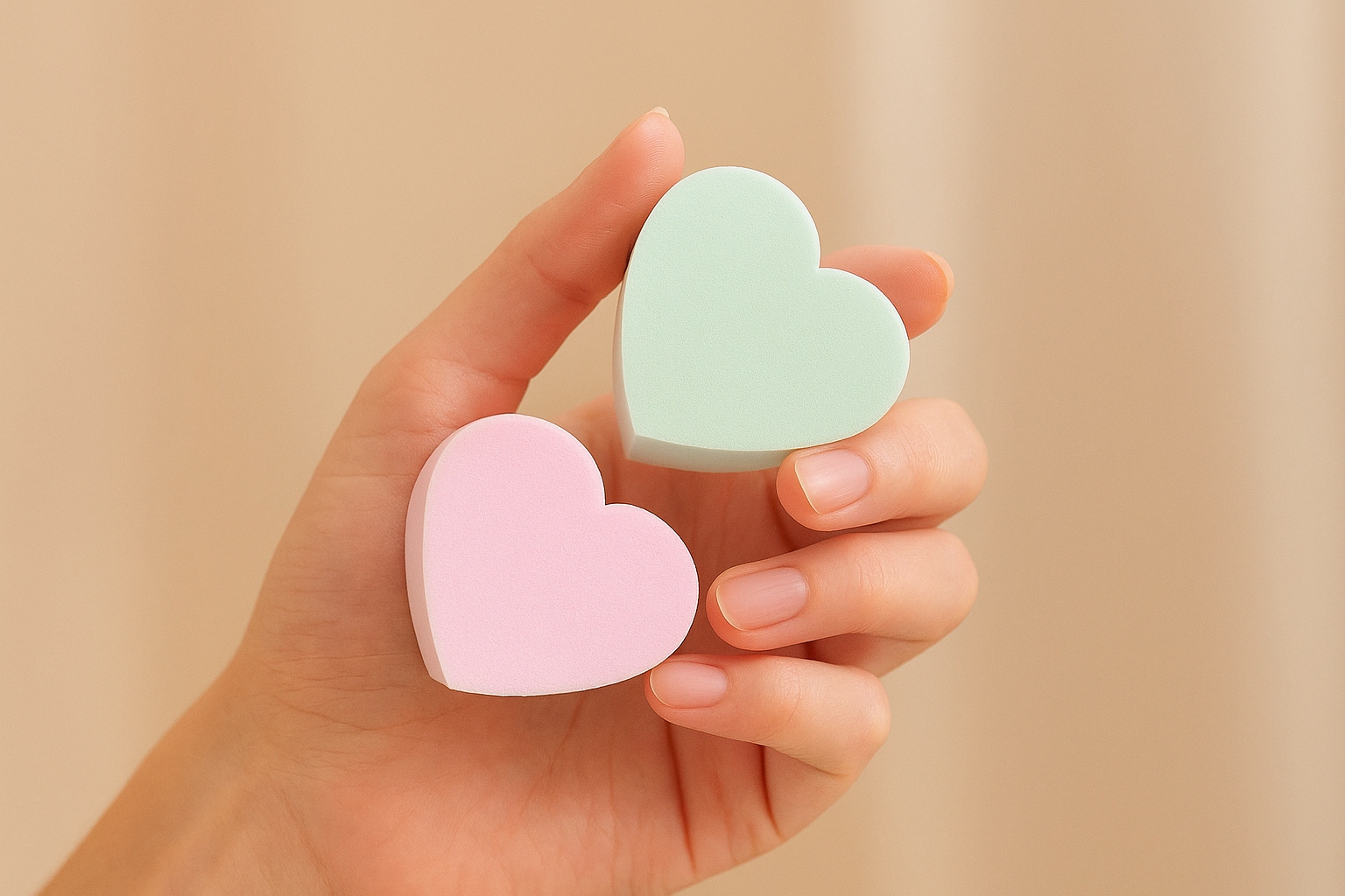 Heart Shaped Makeup Sponges